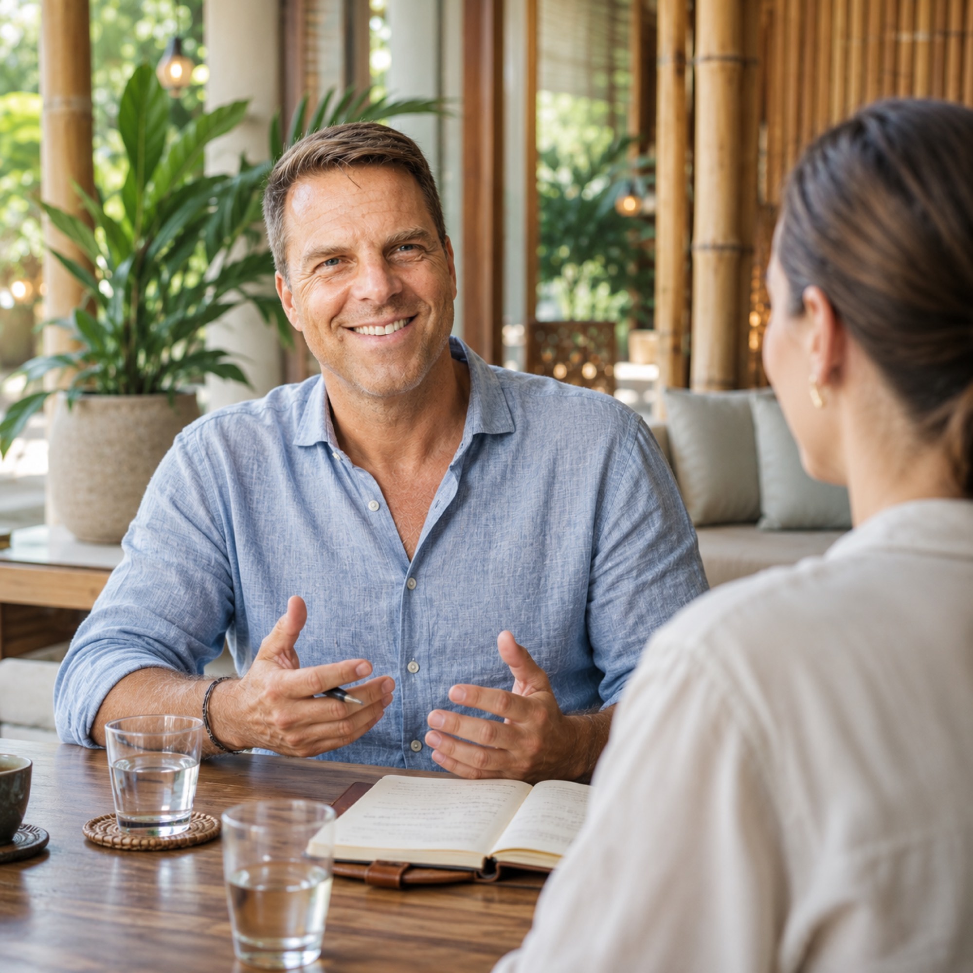 Marcel Szenessy in a one-to-one coaching conversation